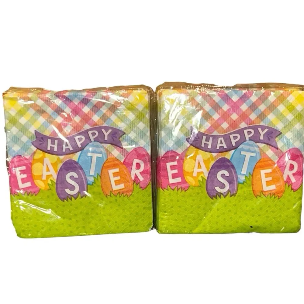 2x Brother Sister Design Studio Happy Easter Napkins 50 Ct